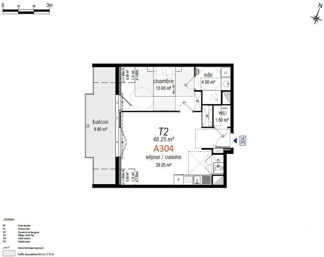 Appartement T2 à vendre - 2 pièces - 48.25 m2 - PLENEUF VAL ANDRE - 22 - BRETAGNE - Century 21 Coeur De Penthièvre