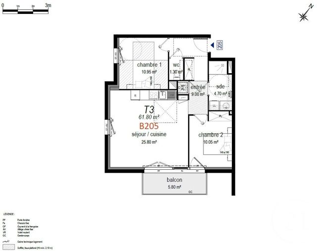 Appartement T3 à vendre - 3 pièces - 61.8 m2 - PLENEUF VAL ANDRE - 22 - BRETAGNE - Century 21 Coeur De Penthièvre