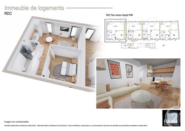 Appartement T2 à vendre - 2 pièces - 40.54 m2 - PLENEUF VAL ANDRE - 22 - BRETAGNE - Century 21 Coeur De Penthièvre