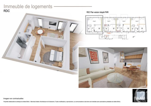 Appartement T2 à vendre - 2 pièces - 40.74 m2 - PLENEUF VAL ANDRE - 22 - BRETAGNE - Century 21 Coeur De Penthièvre